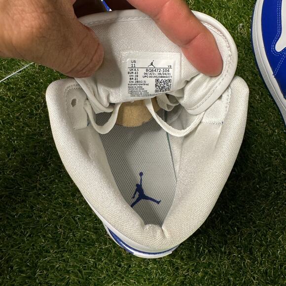 Size 11W (9.5M) | Air Jordan 1 Mid 'Kentucky Blue' BQ6472-104 - Picture 5 of 11